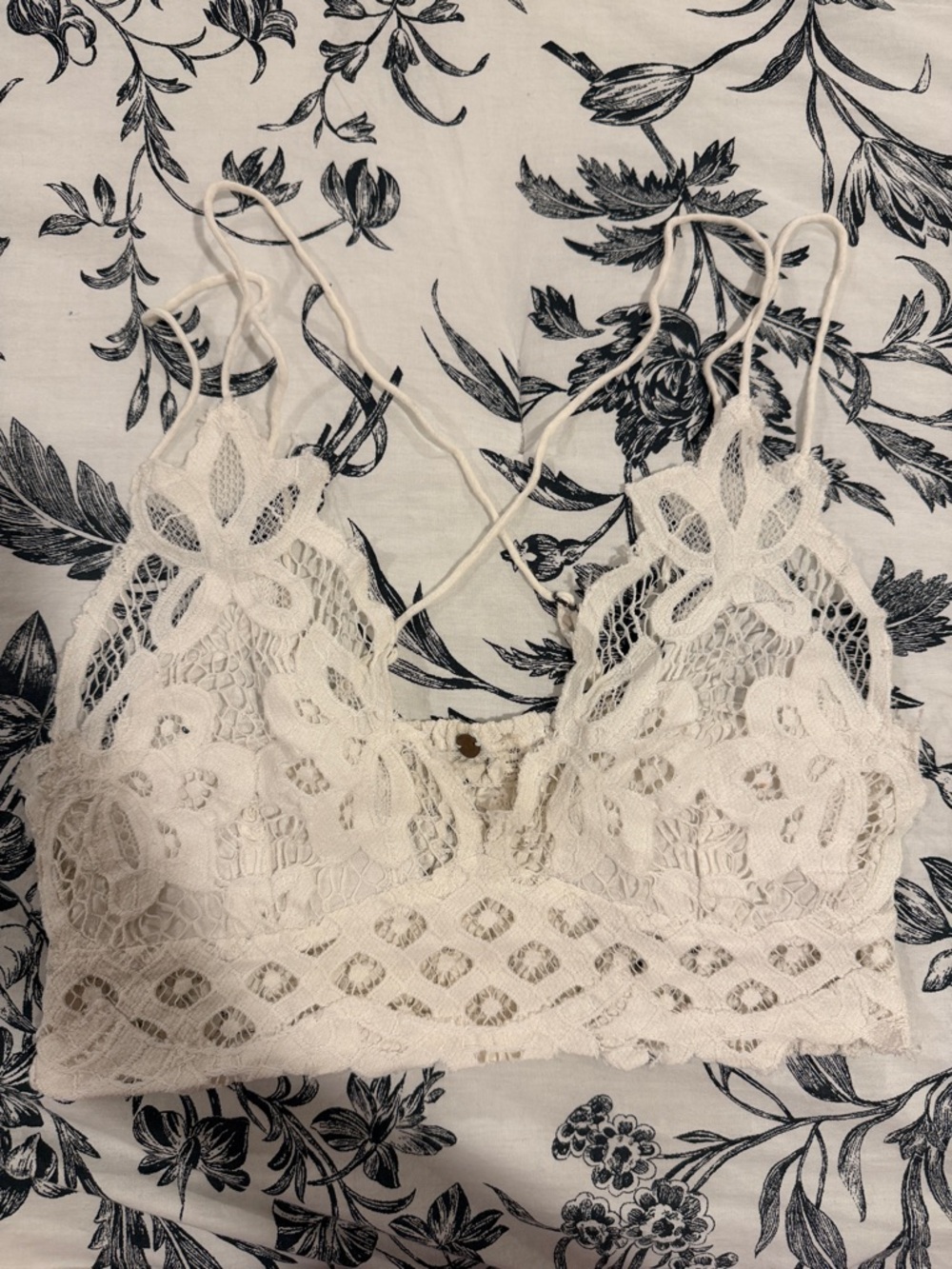 Free People White Lace Bralette